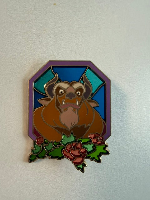 Beast Shopping Stained Glass LE 100 Disney Pin
