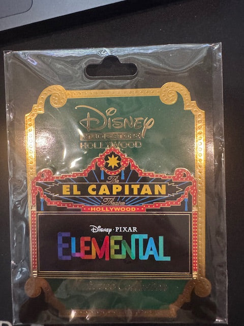 Elemental Marquee DSSH LE 400 Disney Pin
