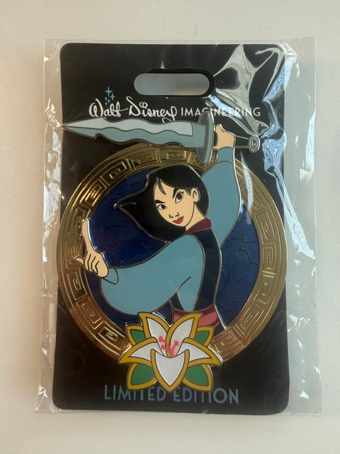 Mulan Anniversary Medallion WDI LE 300 Disney Pin