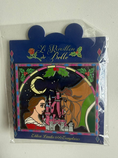 Beauty and the Beast Paris LE 600 Stained Glass Pin