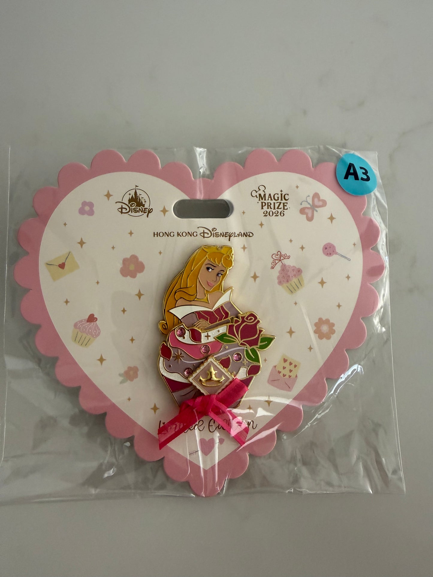Aurora Hong Kong Prize Magic LE 400 Disney Pin