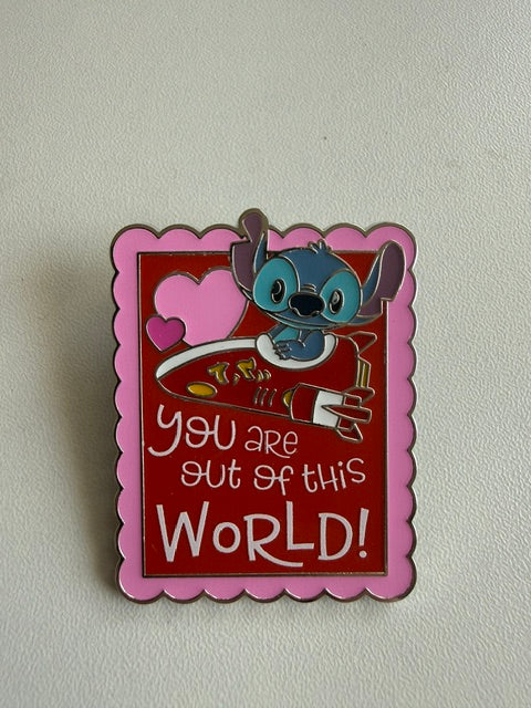 Stitch Valentines Day LR Disney Pin