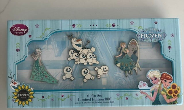 Frozen Fever Disney Store LE 800 Disney Pin Set
