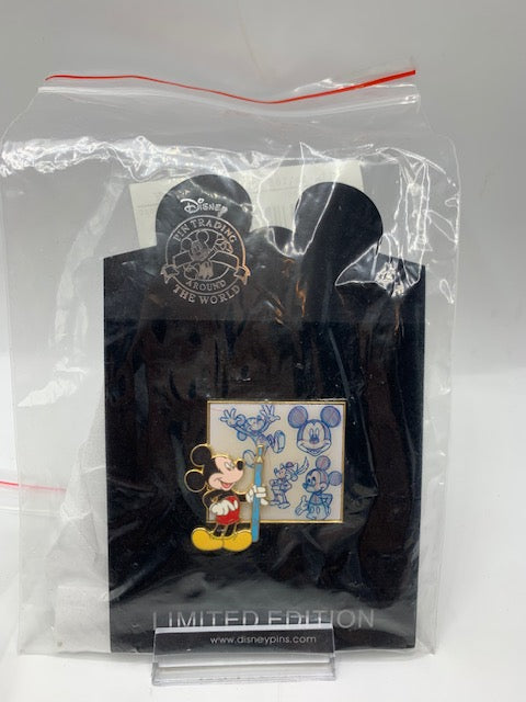 Mickey Mouse Sketch Shopping LE 250 Disney Pin