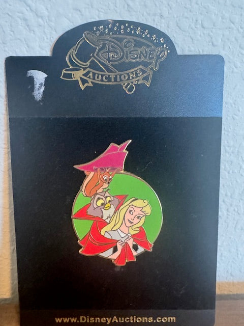Disney Auctions Aurora Briar Prince Owl LE 100 Disney Pin