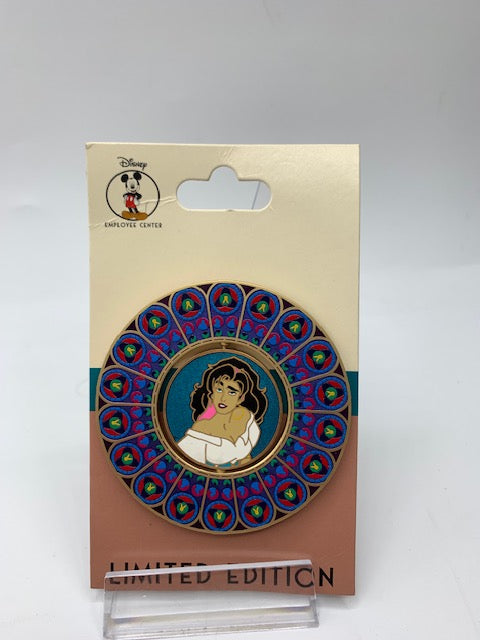 Hunchback Esmeralda Frollo DEC Spinner LE 250 Disney Pin