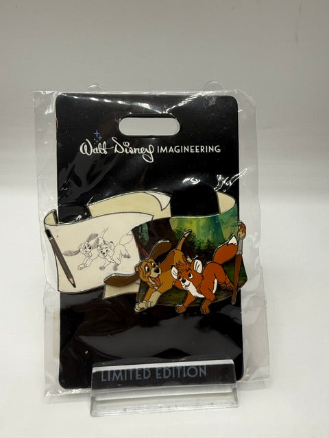 Fox Hound WDI Off the Page LE 300 Disney Pins