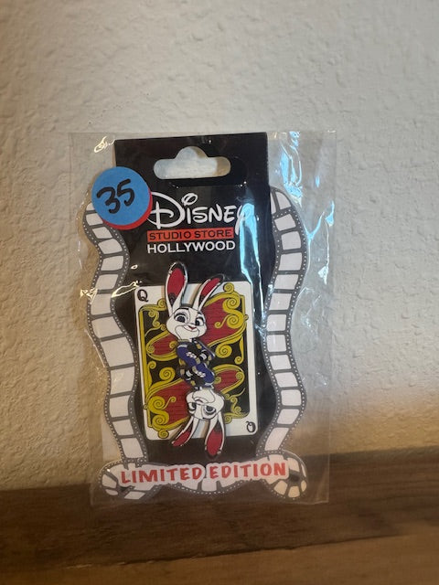 Judy Hopps Playing Card DSSH LE 400 Disney Pin