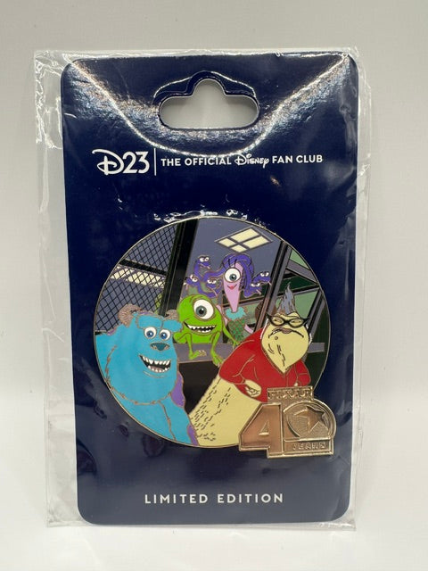 Disney D23 Pixar 40th Anniversary Monsters Inc. LE 1000 Pin J