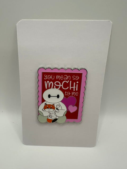Valentines Day Baymax and Mochi LR Pin J