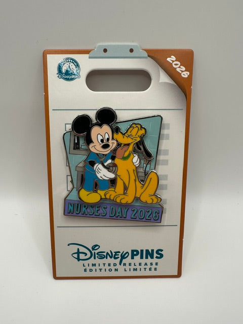 Nurses Day 2026 Mickey and Pluto LR Pin J
