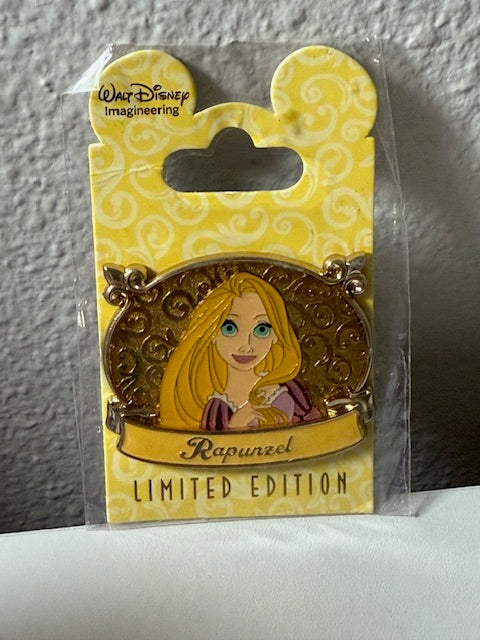 Rapunzel Gold Plaque WDI LE 300 Disney Pin
