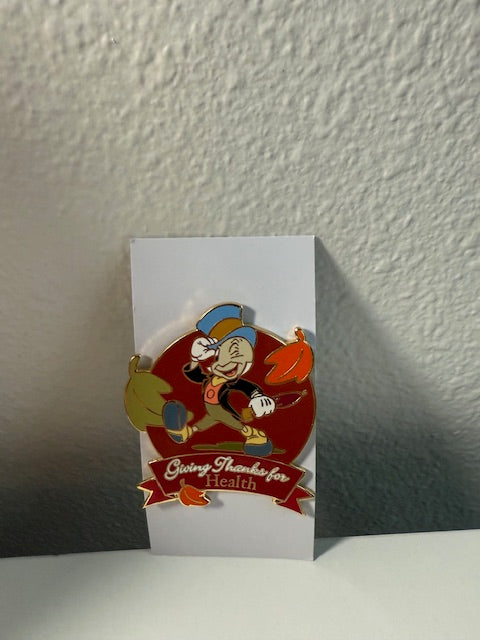 Jiminy Cricket Auctions LE 100 Giving Thanks Pin