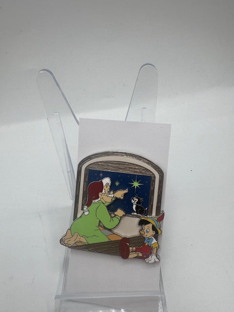 Pinocchio Figaro Wish Glows LE 1500 Disney Pin