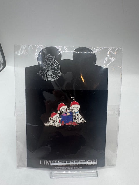 Dalmatian Puppies Shopping Christmas LE 250 Disney Pin