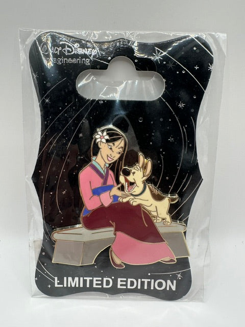 WDI Heroines and Dogs Mulan and Little Brother LE 250 Pin J