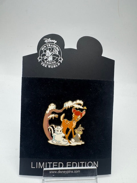 Bambi Flower Thumper Winter Shopping Disney Pin LE 250