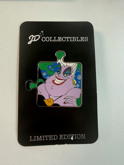 Ursula Villain UK Puzzle Piece LE 95 Disney Pin