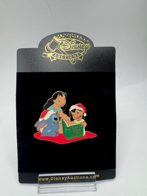 Lilo Nani Stitch Auctions Christmas LE 100 Book Disney Pin