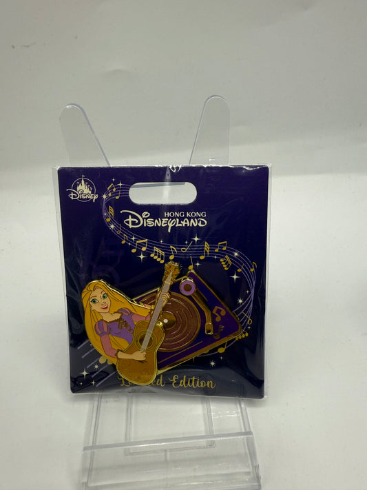 Rapunzel Guitar Record LE 400 Disney Pin