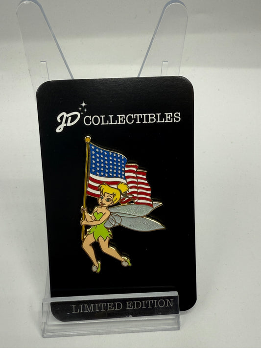 Tinker Bell American Flag LE 1000 Auctions Pin