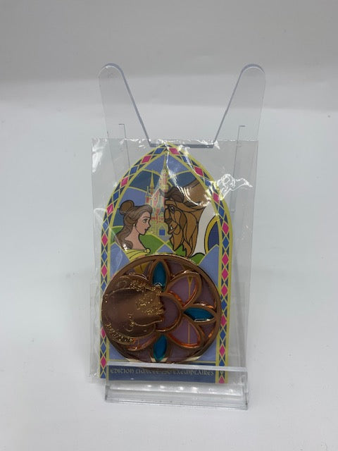 Beauty and the Beast Paris Mrs Potts Stained Glass LE 400 Disney Pin
