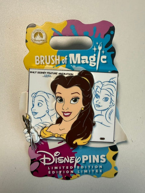 Brush Magic Belle LE 3750 Disney Pin