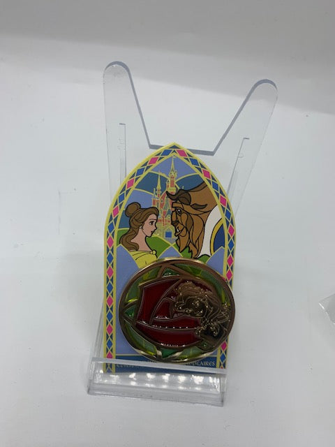 Beauty and the Beast Paris Belle Stained Glass LE 400 Disney Pin