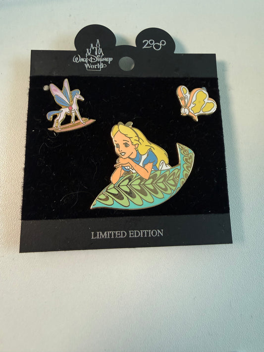 Alice Butterfly 3 Pin Vintage Set