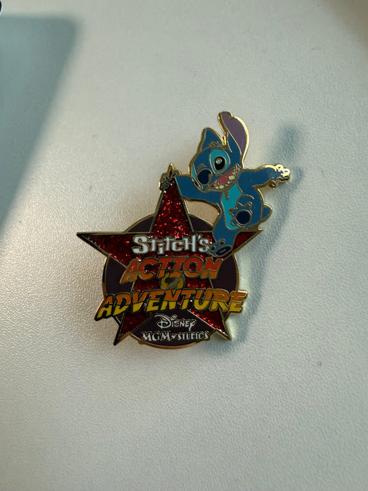 Stitch Action of Adventure LE Disney Pin