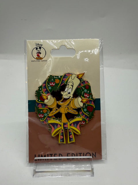 Lumiere DEC Wreath LE 400 Disney Pin