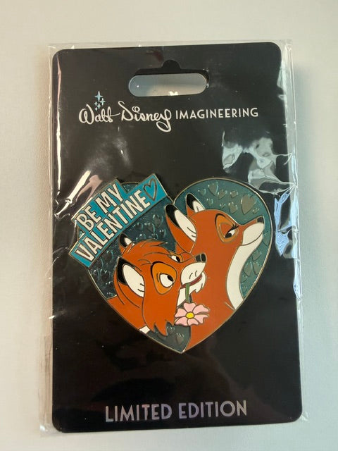 Be My Valentine Tod Vixey WDI LE 250 Disney Pin