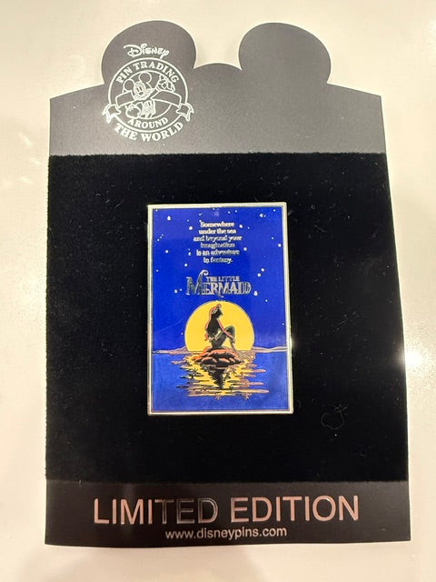 Ariel Shopping Movie Poster LE 250 Disney Pin