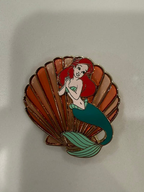 Ariel Shopping Icon Stained Glass LE 250 Disney Pin