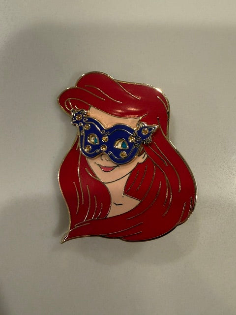 Ariel Mardi Gras Mask Shopping LE 250 Disney Pin