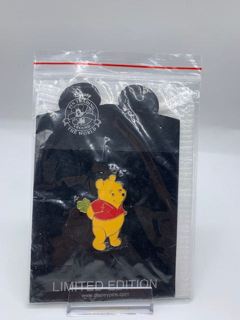 Winnie the Pooh Shopping ST Patrick Flower LE 250 Disney Pin