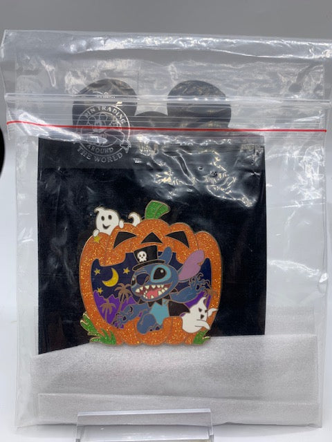 Stitch Halloween Pumpkin Series Shopping LE 125 Disney Pin