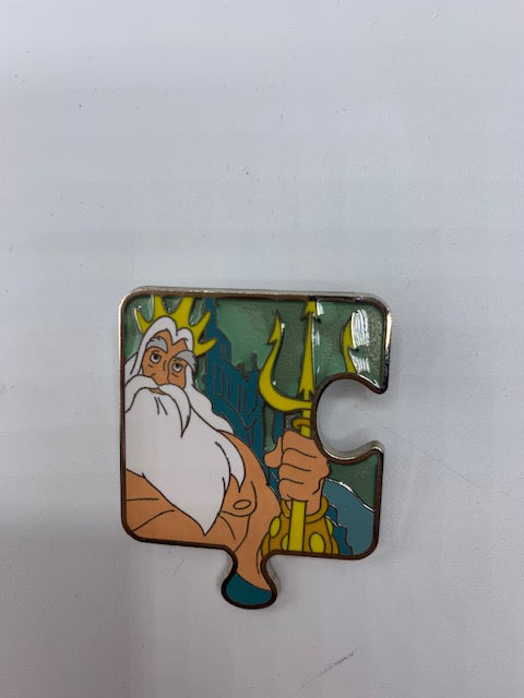 King Triton Puzzle Piece Little Mermaid LE 900 Disney Pin