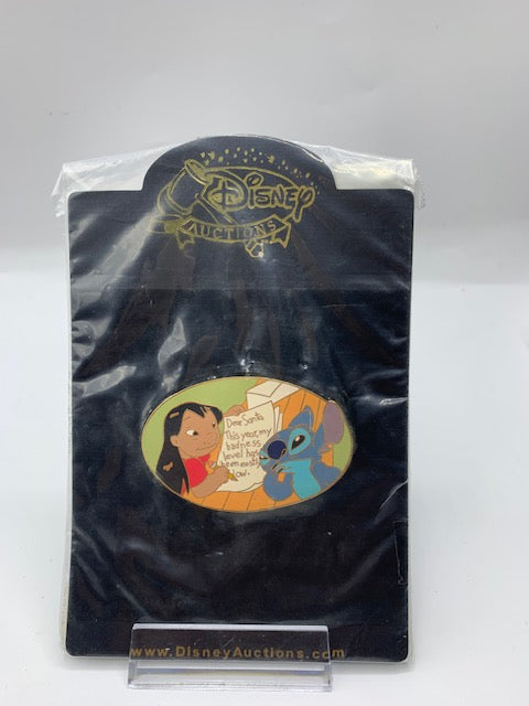 Lilo & Stitch Christmas Santa Note Auctions LE 100 Disney Pin