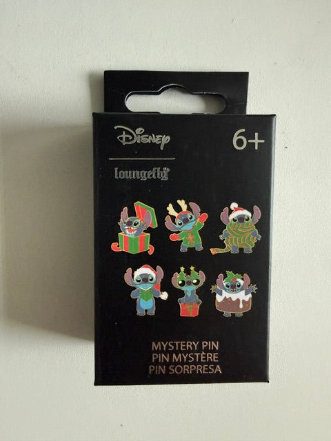 Stitch Christmas Loungefly Christmas Pin Box Sealed