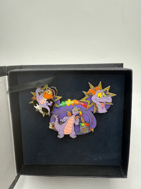 Figment Dreamfinder WDW LE 750 Jumbo Boxed Pin BOX DAMAGE