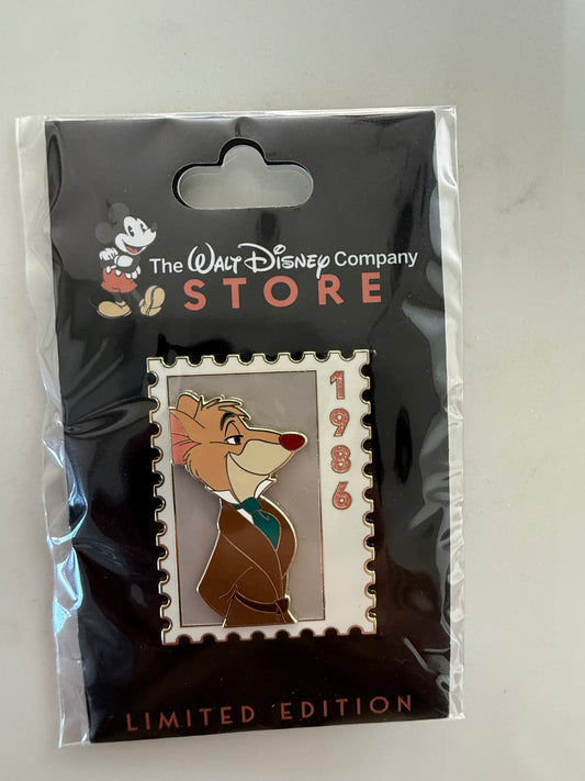 Basil Animal Stamp DEC LE 250 Disney Pin
