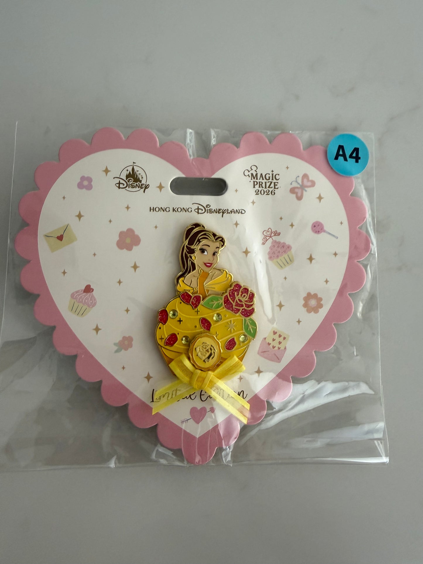 Belle Hong Kong Prize Magic LE 400 Disney Pin