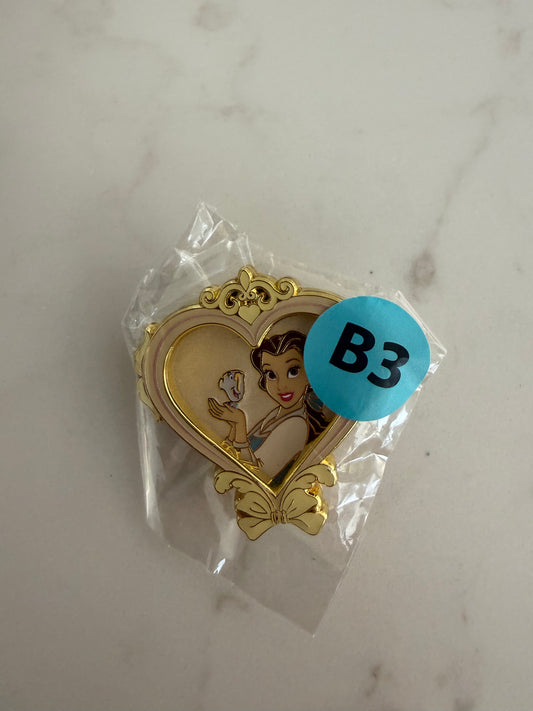 Belle Heart Hong Kong Prize Magic LE 400 Disney Pin
