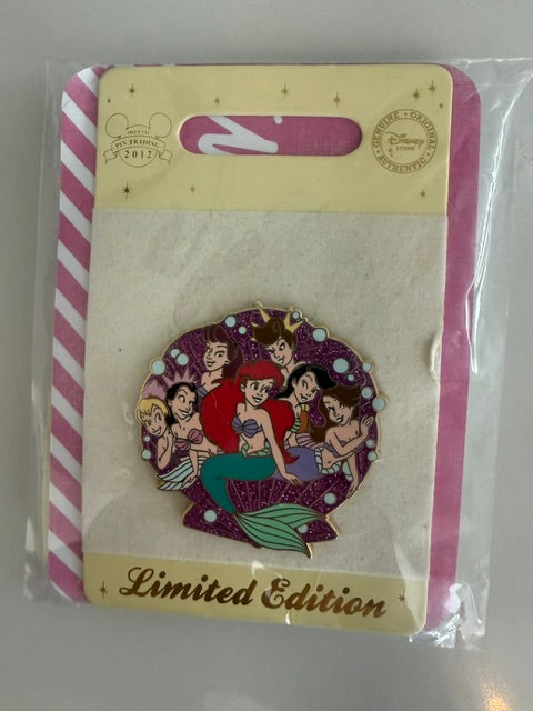 Ariel Sisters Disney Store UK LE 500 Disney Pin
