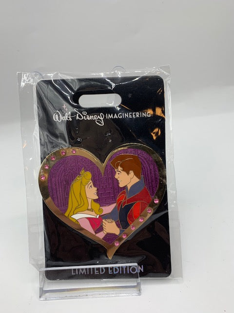 Aurora Couple Heart WDI LE 300 Disney Pin