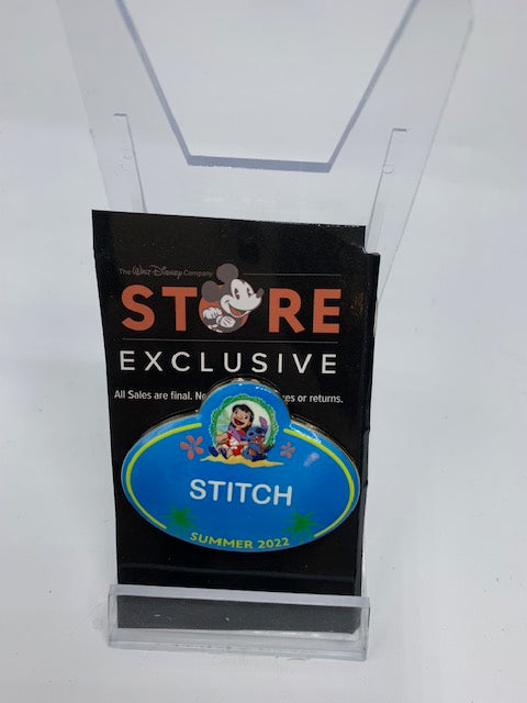 Stitch DEC Name Tag LE 400 Disney Pin