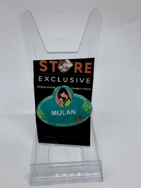 Mulan DEC Name Tag LE 400 Disney Pin