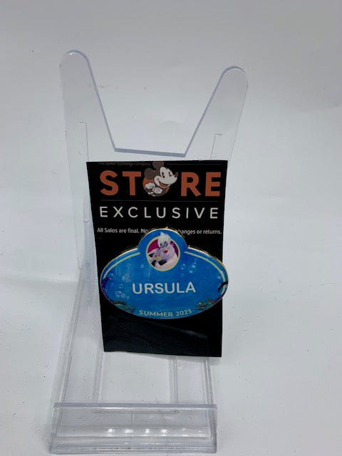 Ursula DEC Name Tag LE 400 Disney Pin