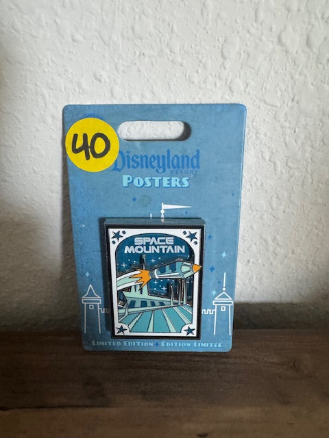 Space Mountain Disneyland Poster DLR LE 200 Disney Pin